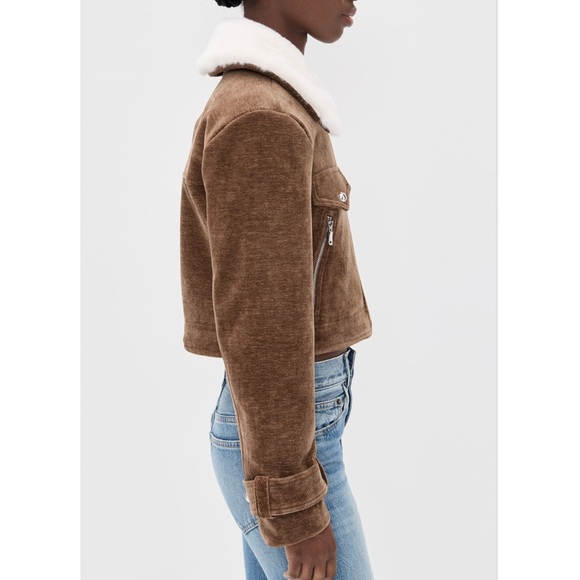 Avec Les Filles Brown Corduroy Bomber - Picture 4 of 7